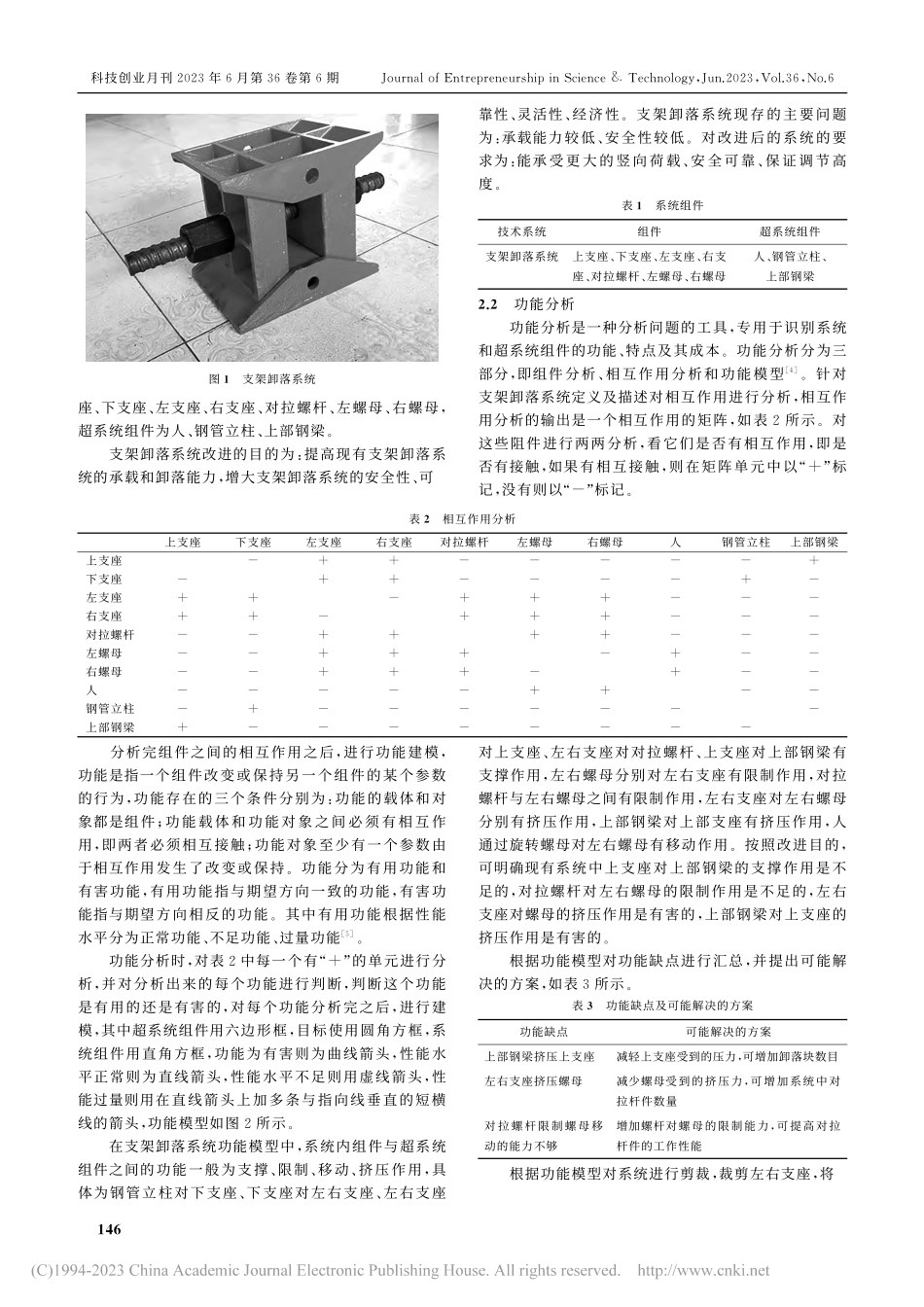 基于TRIZ理论的支架卸落系统改进设计_谭健.pdf_第2页