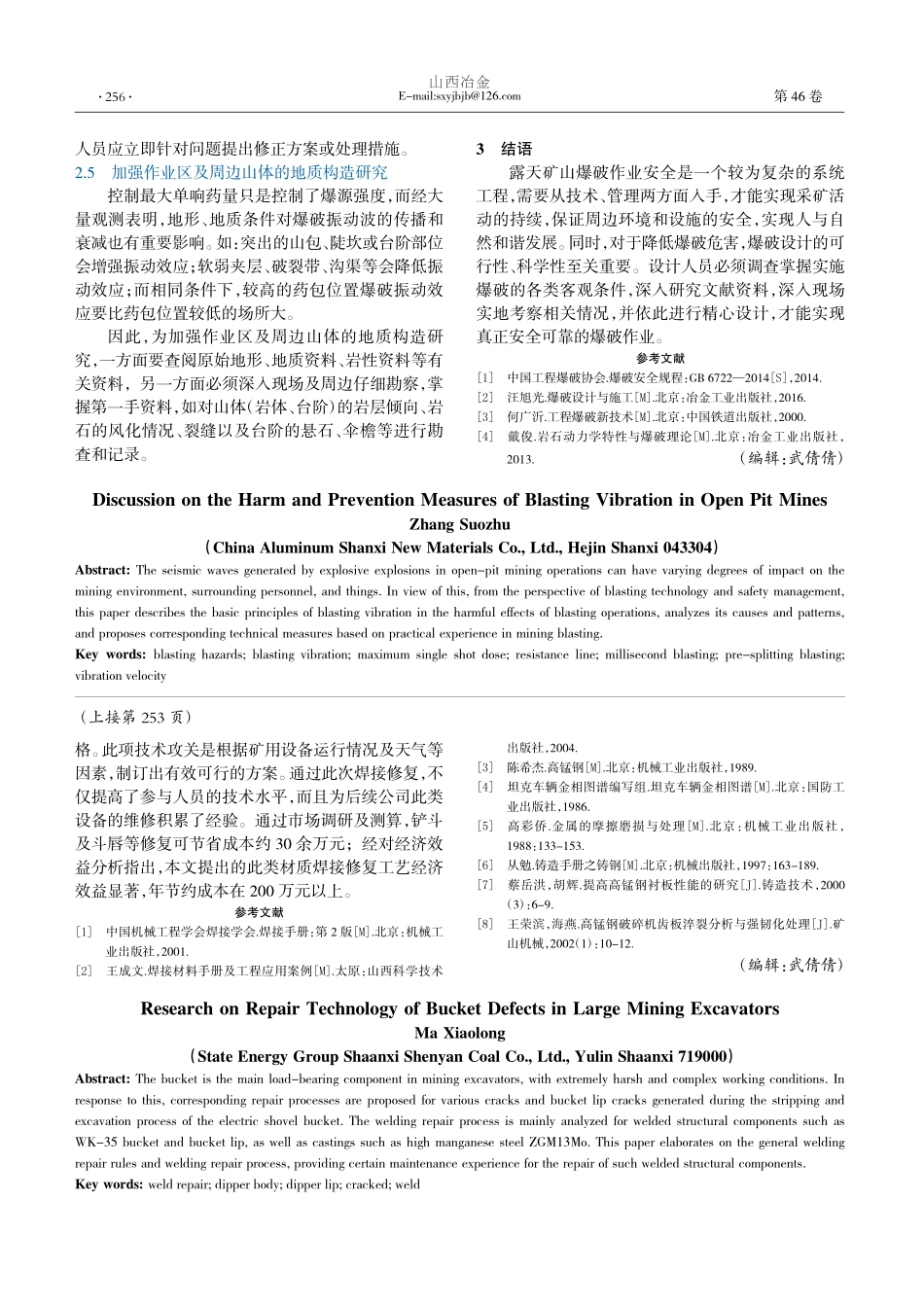 露天矿山爆破振动危害与防治措施探讨_张锁珠.pdf_第3页
