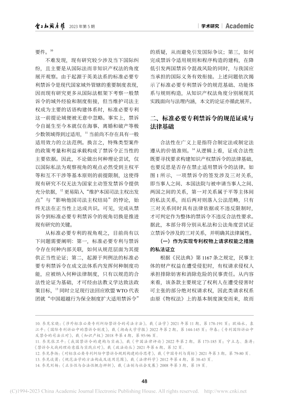 标准必要专利禁诉令的法理阐释与法律构造_杨依楠.pdf_第3页