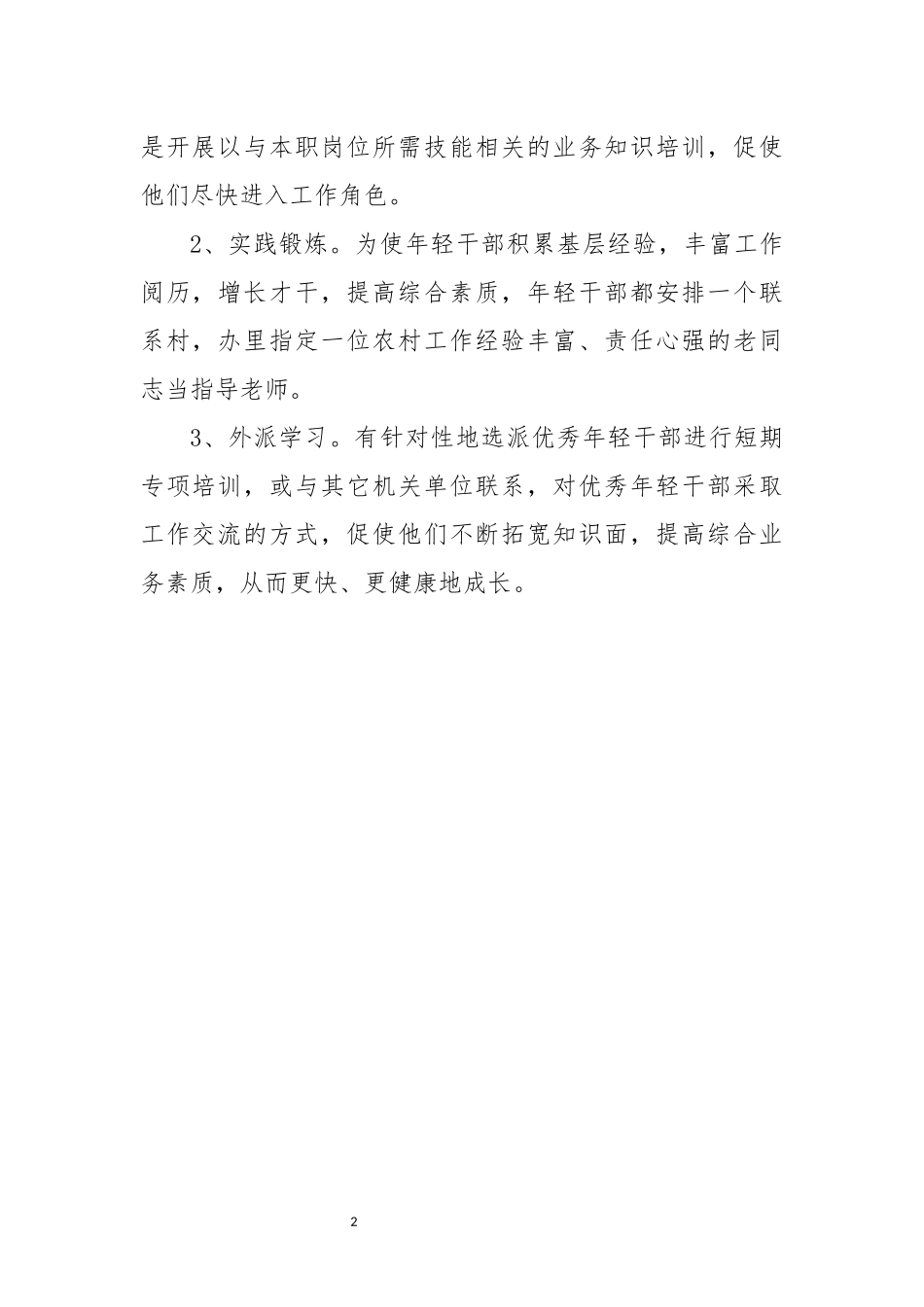 2023 年轻干部培养实施方案.docx_第2页
