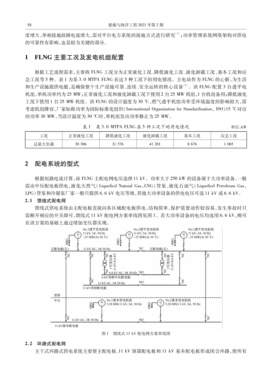 3.0 MTPA FLNG配电系统设计分析.pdf_第2页