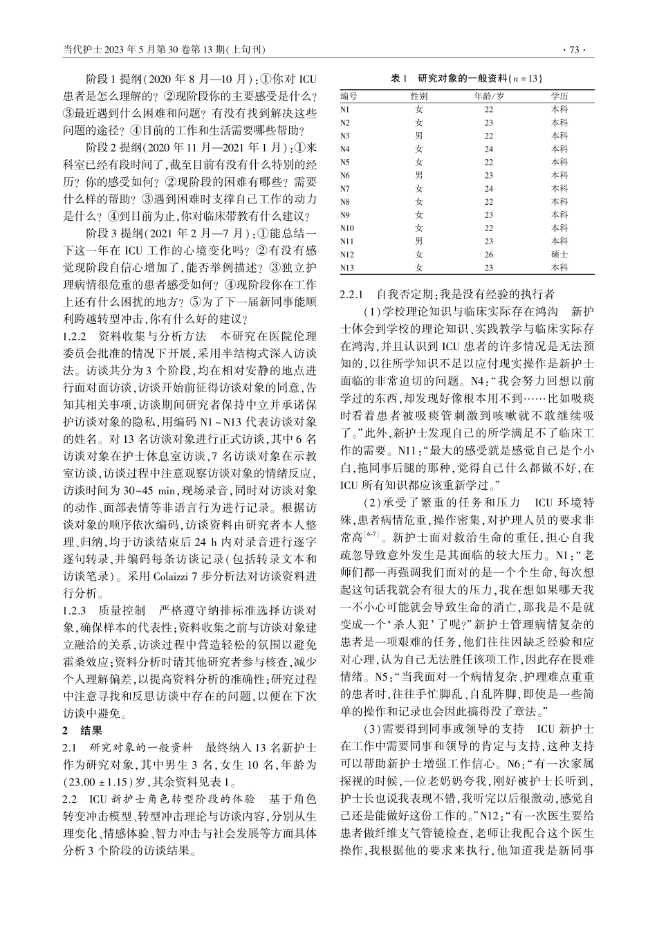 ICU新护士角色转型阶段冲击体验的现象学研究_相敏敏.pdf_第2页