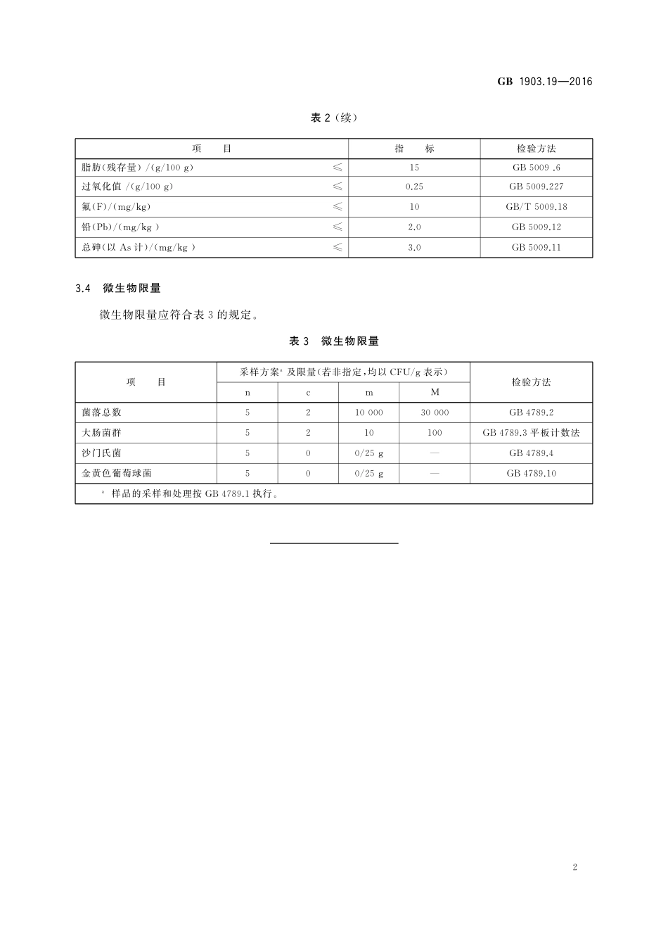 GB 1903.19-2016 食品安全国家标准 食品营养强化剂 骨粉.pdf_第3页