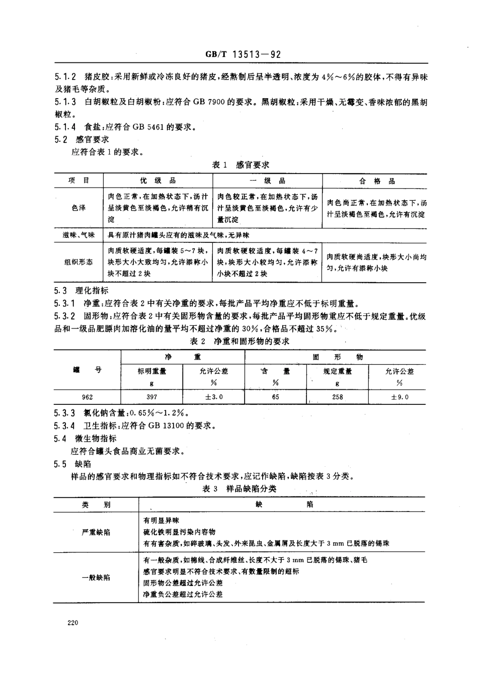 GBT 13513-1992 原汁猪肉罐头（QBT 2787-2006）.pdf_第2页
