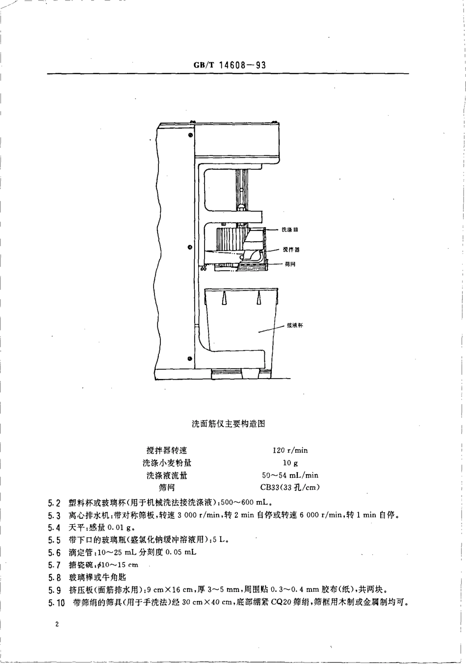 GBT 14608-1993 小麦粉湿面筋测定法.pdf_第3页