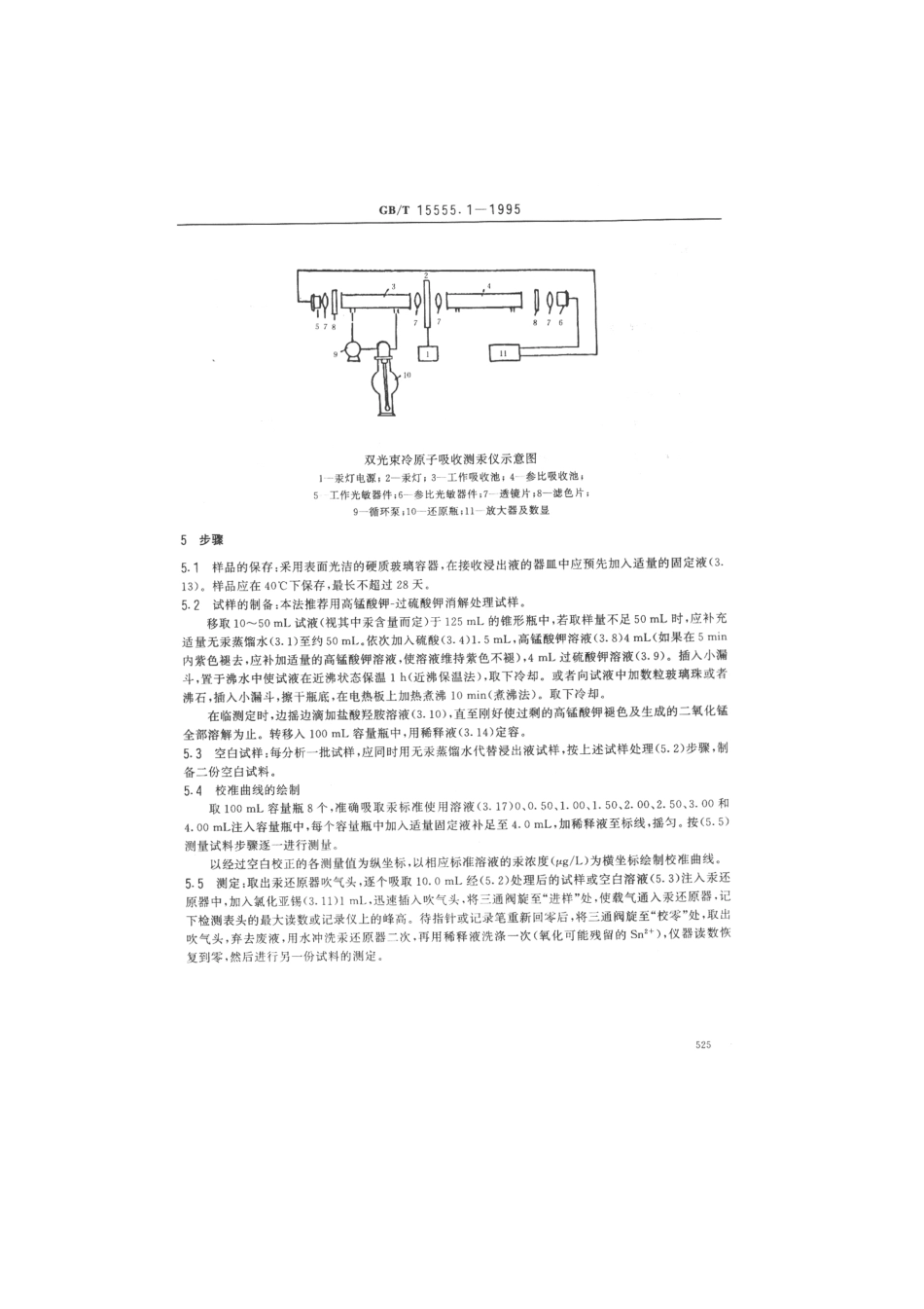 GBT 15555.1-1995 固体废物总汞的测定冷原子吸收分光光度法.pdf_第3页