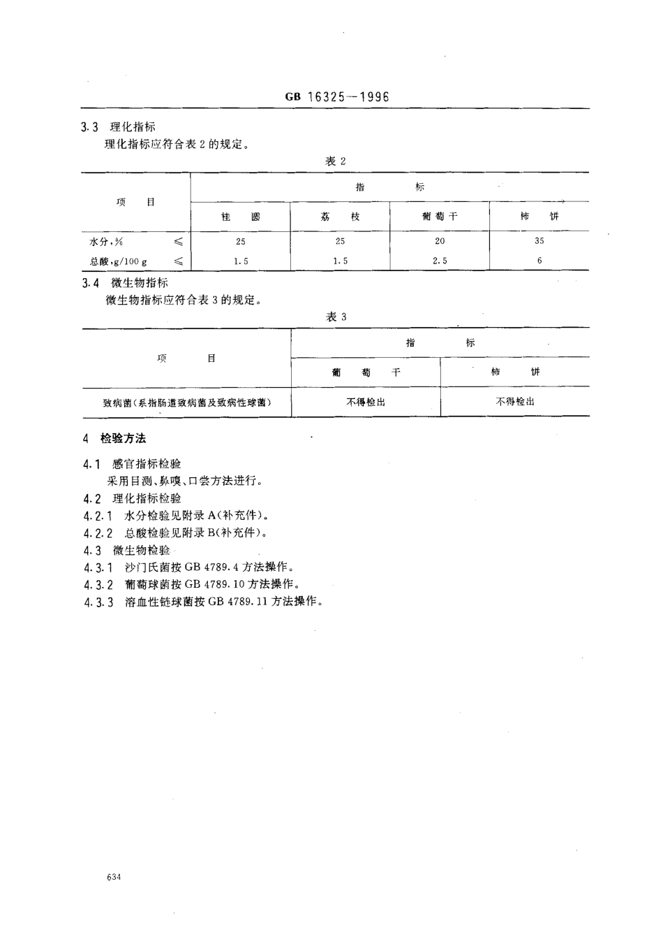 GB 16325-1996 干果食品卫生标准.pdf_第2页