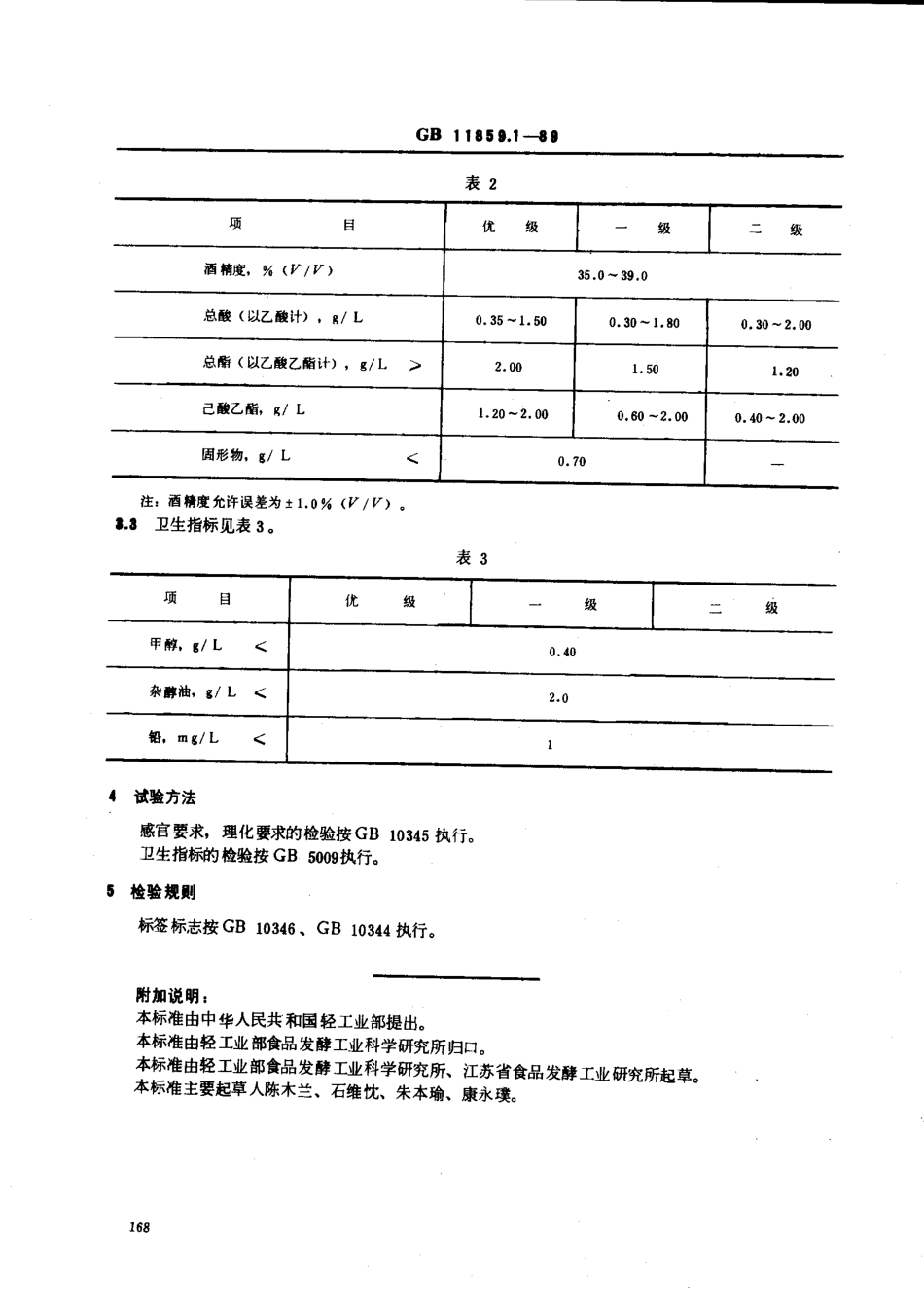 GBT 11859.1-1989 低度浓香型白酒.pdf_第2页