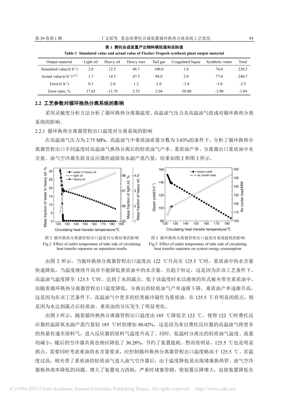 浆态床费托合成装置循环换热分离系统工艺优化_丁文瑶.pdf_第3页
