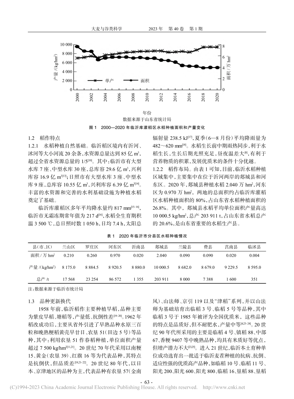 临沂库灌稻区稻米生产现状及发展对策_王世伟.pdf_第2页