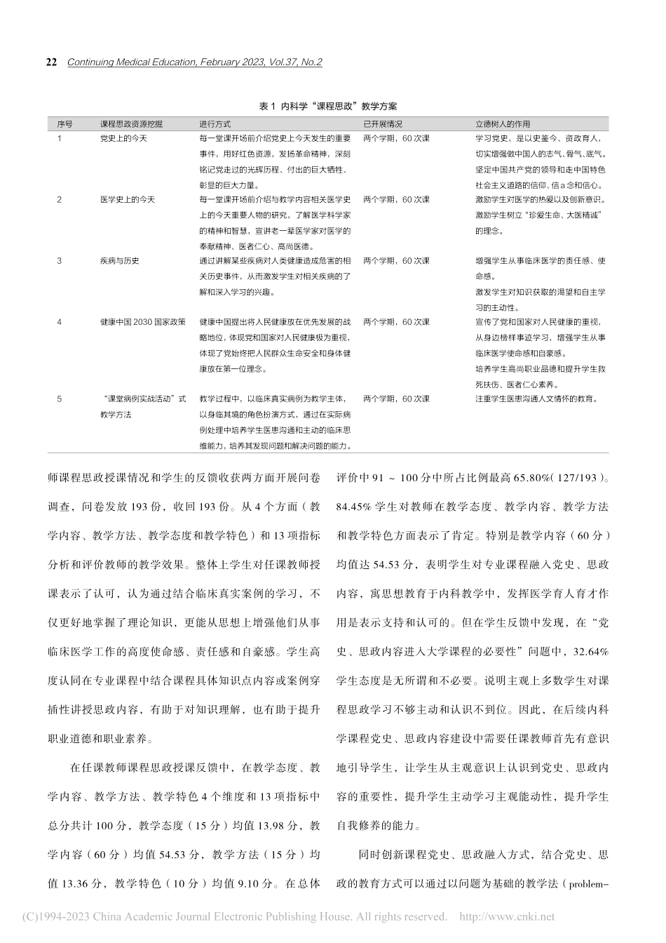 内科学课程融入党史和思政元素的探索与实践_刘静静.pdf_第3页