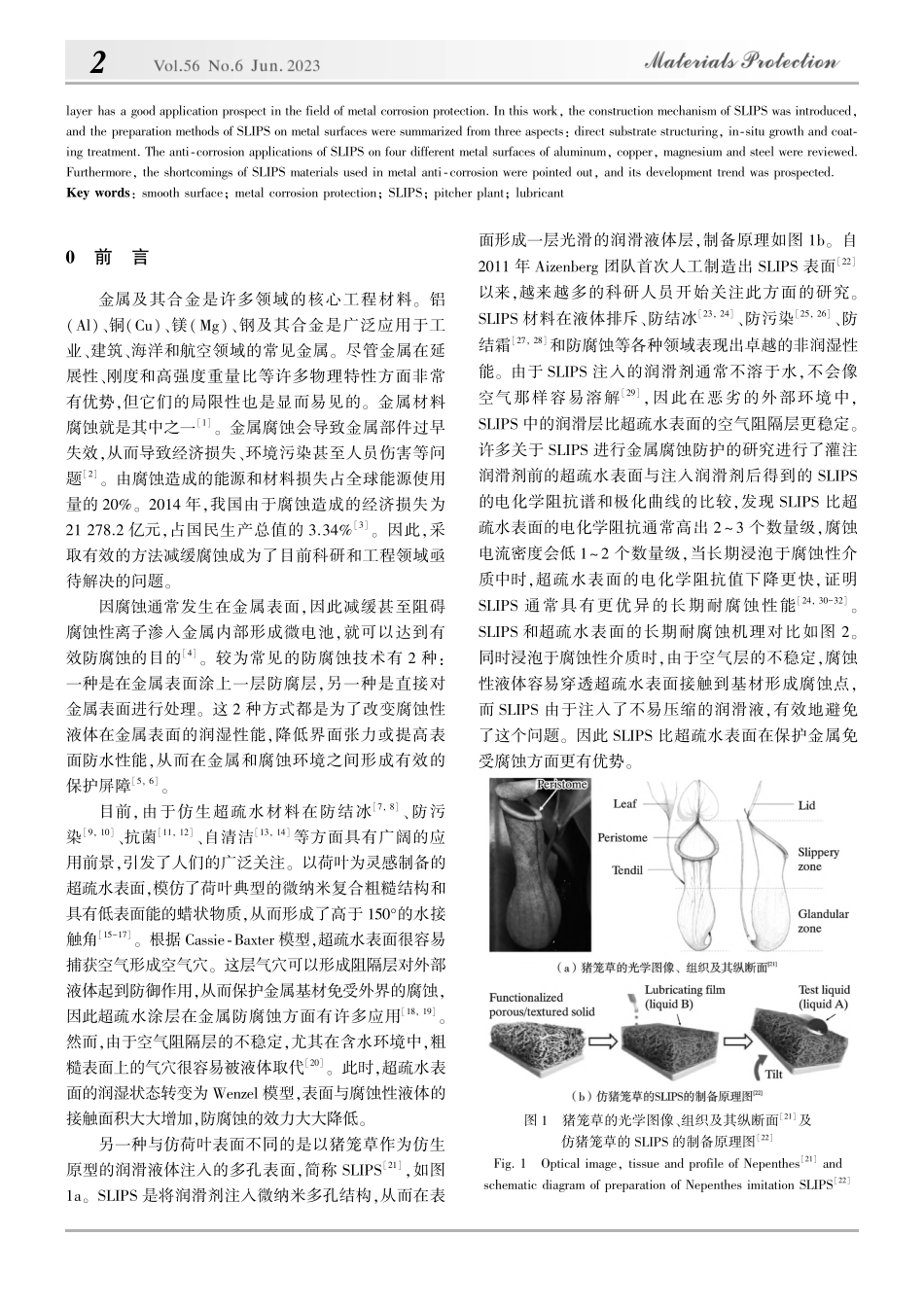 润滑液体注入的多孔表面在金属防腐蚀的应用进展_朱雪丹.pdf_第2页