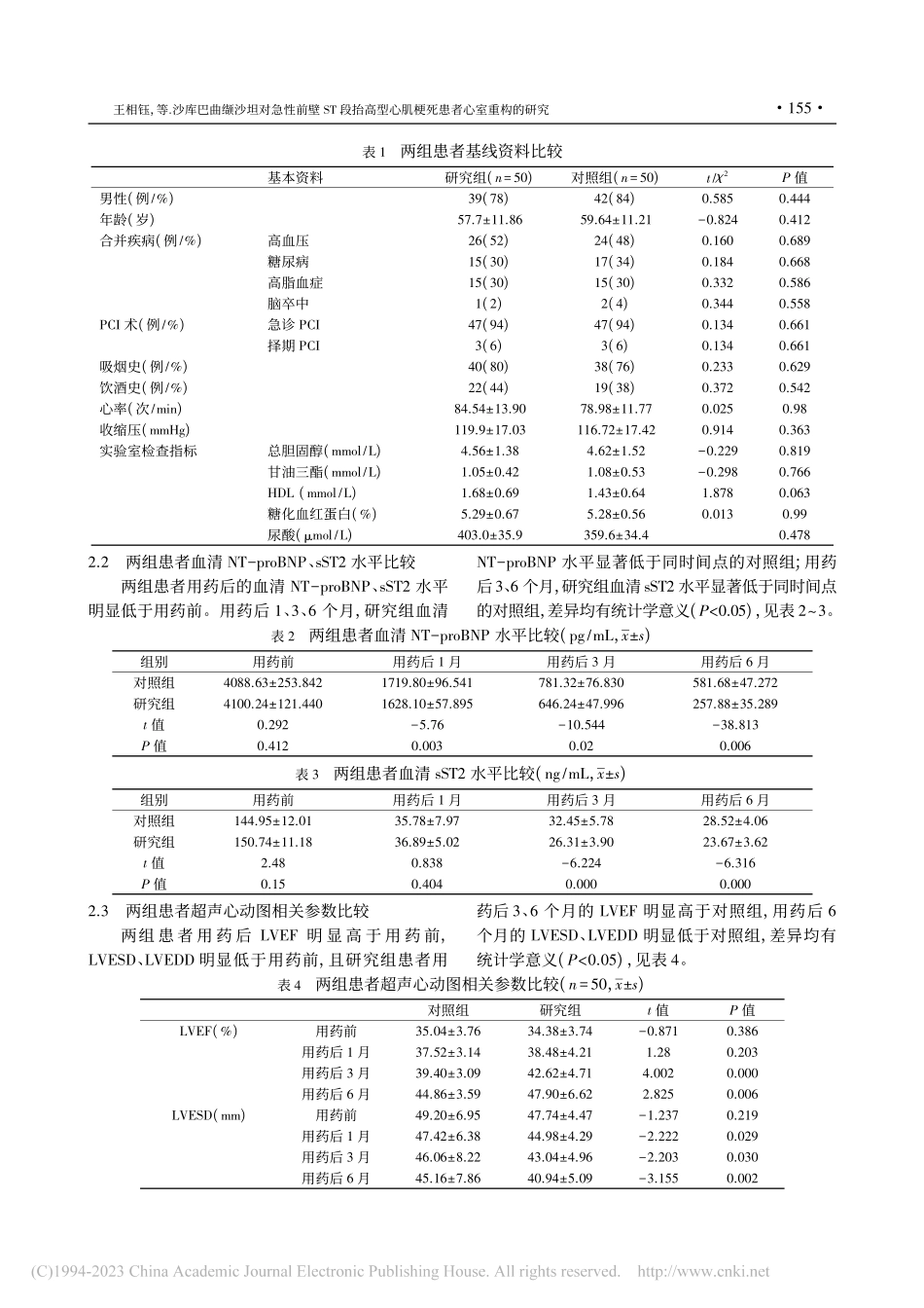 沙库巴曲缬沙坦对急性前壁S...心肌梗死患者心室重构的研究_王相钰.pdf_第3页