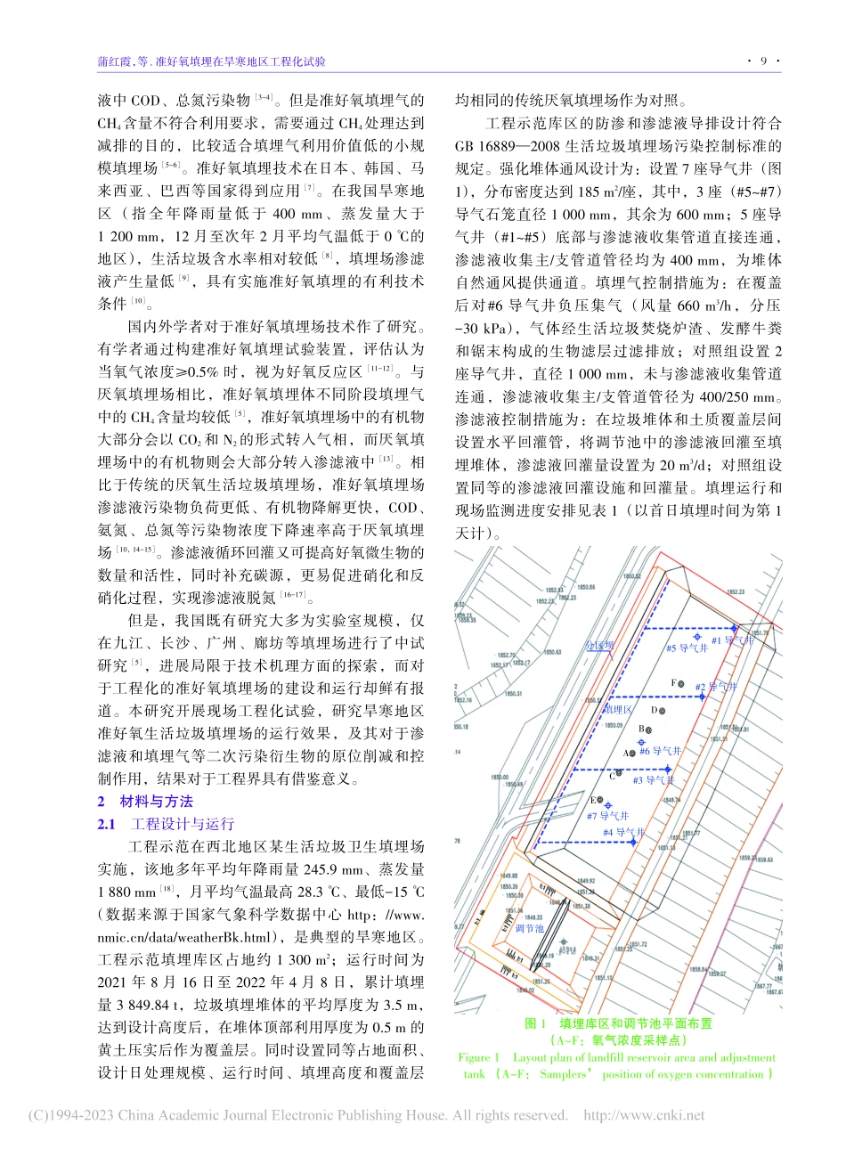 准好氧填埋在旱寒地区工程化试验_蒲红霞.pdf_第2页