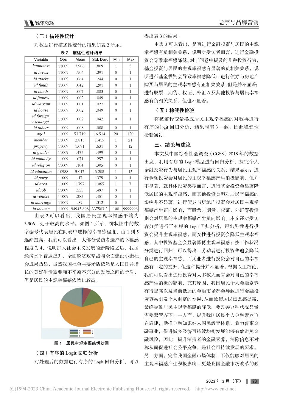 中国个人金融投资行为与居民...CGSS2018数据的分析_王仪.pdf_第2页