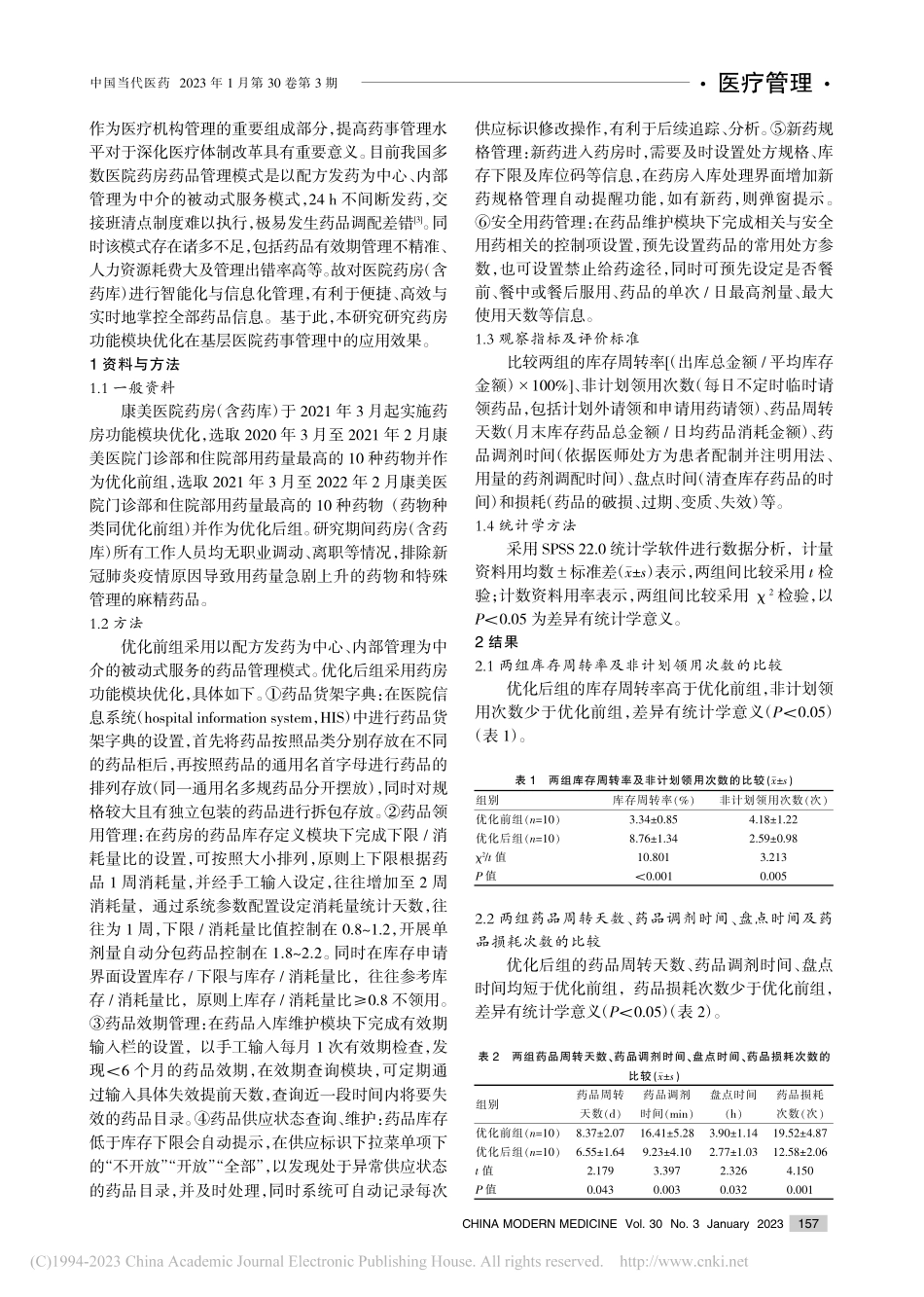 药房功能模块优化在基层医院药事管理中的应用_肖晴.pdf_第2页