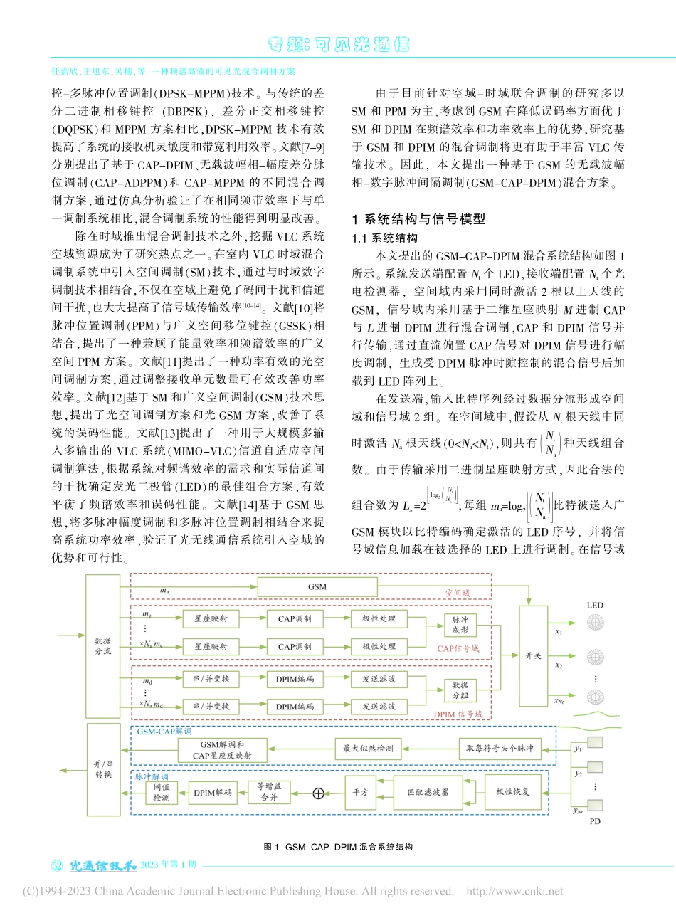 一种频谱高效的可见光混合调制方案_任嘉欣.pdf_第2页