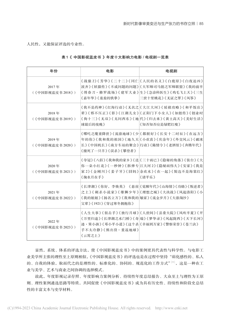 新时代影像审美变迁与生产张...流变史的《中国影视蓝皮书》_范志忠.pdf_第2页