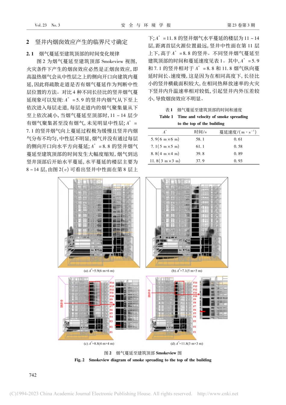 烟囱效应作用下火灾烟气蔓延规律模拟_张玉涛.pdf_第3页