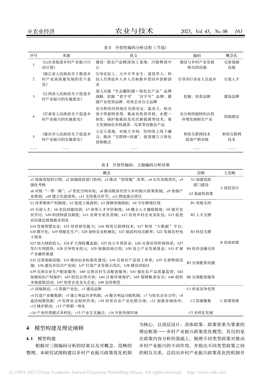 乡村产业振兴政策优化研究—...基于政策文本的扎根理论分析_黄晓彬.pdf_第3页