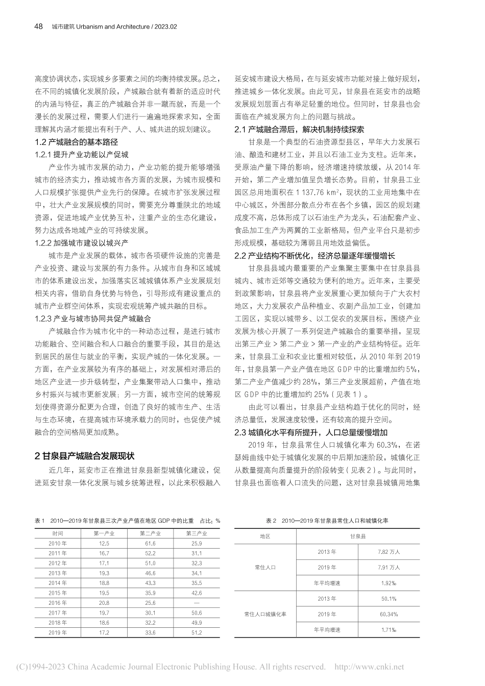 新型城镇化背景下甘泉县产城融合对策研究_唐艳艳.pdf_第2页