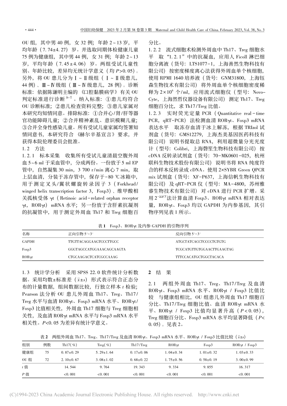 外周血Th17_Treg细...腔溃疡严重程度的相关性分析_汤颖.pdf_第2页