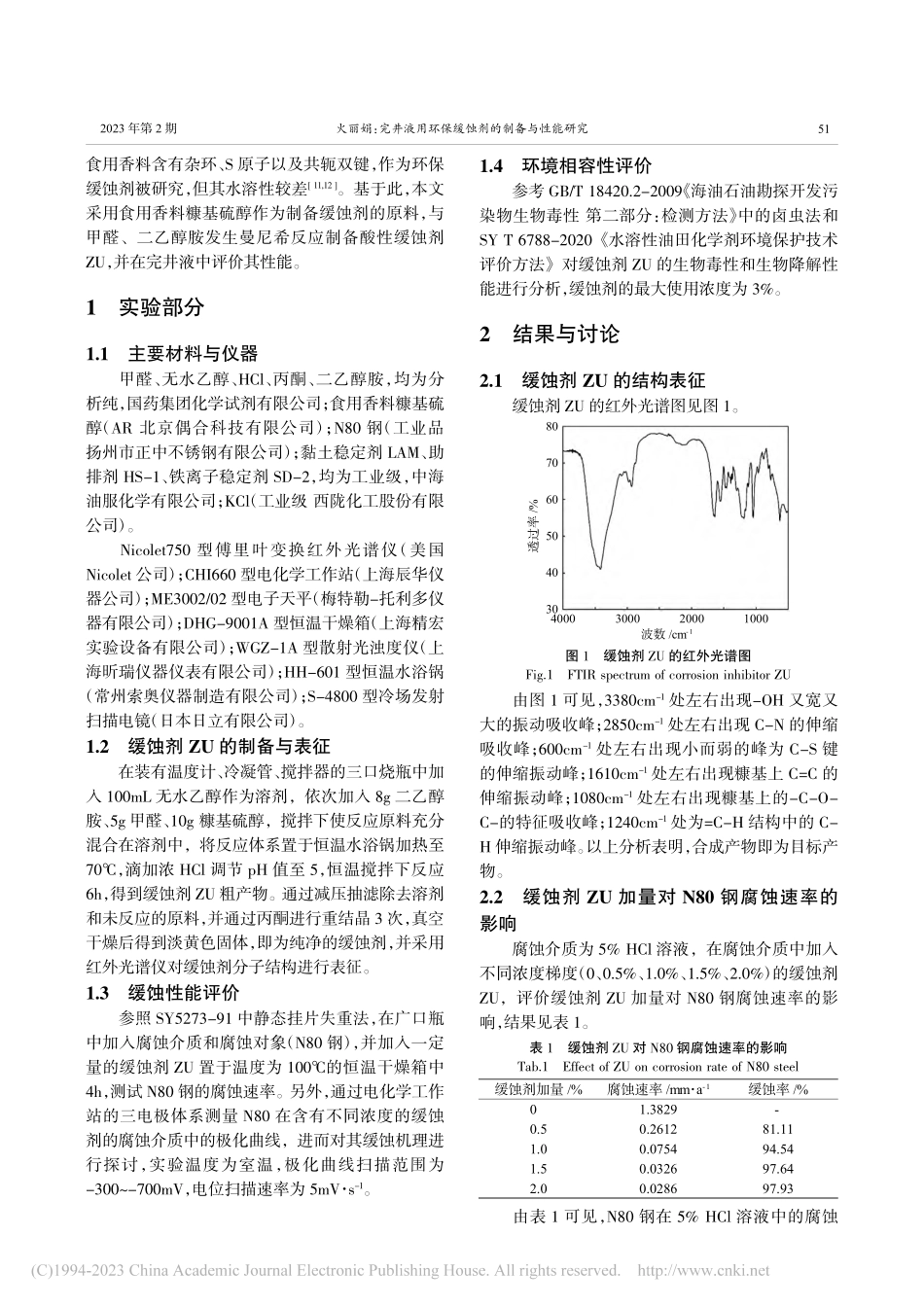 完井液用环保缓蚀剂的制备与性能研究_火丽娟.pdf_第2页