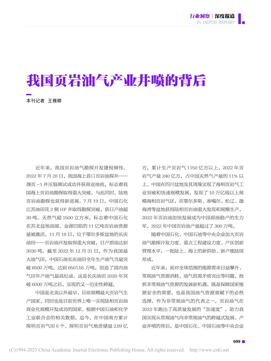 我国页岩油气产业井喷的背后_王雅卿.pdf_第1页