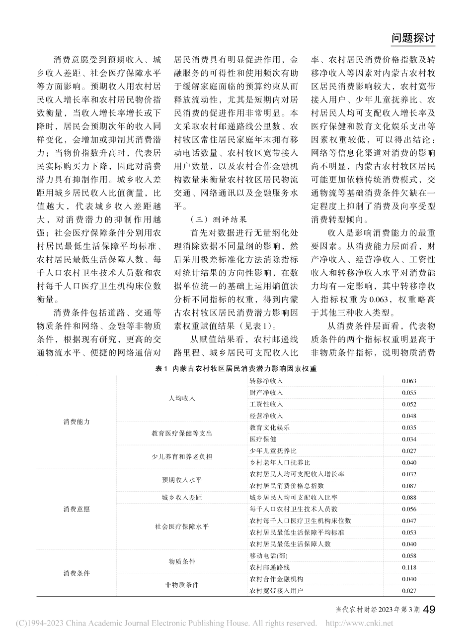 新发展格局视阈下激发农村居民消费潜力研究_代丹丹.pdf_第2页