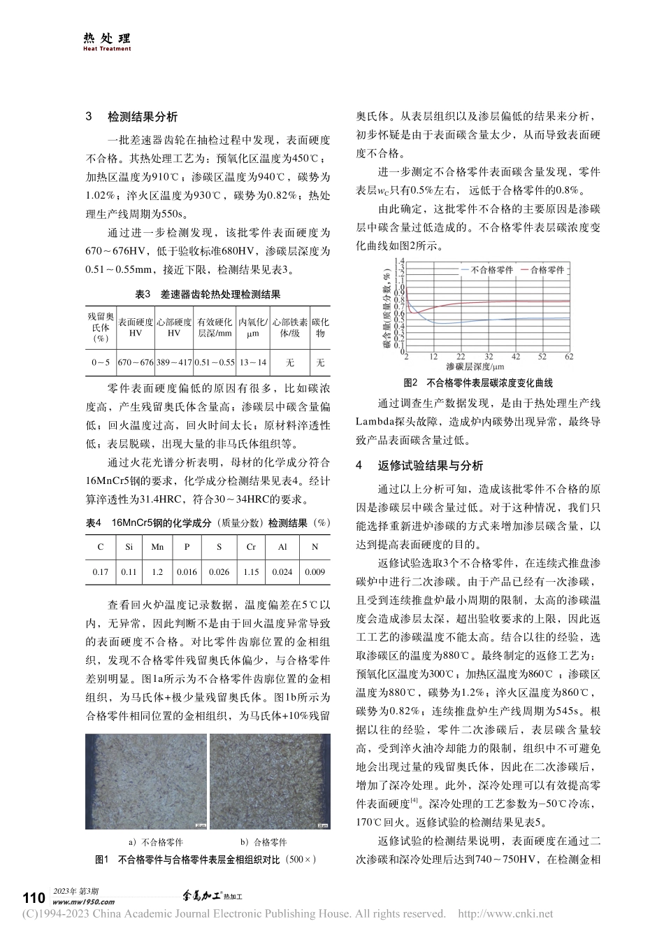 推盘炉生产线渗碳齿轮的热处理返修工艺研究_冯海波.pdf_第2页