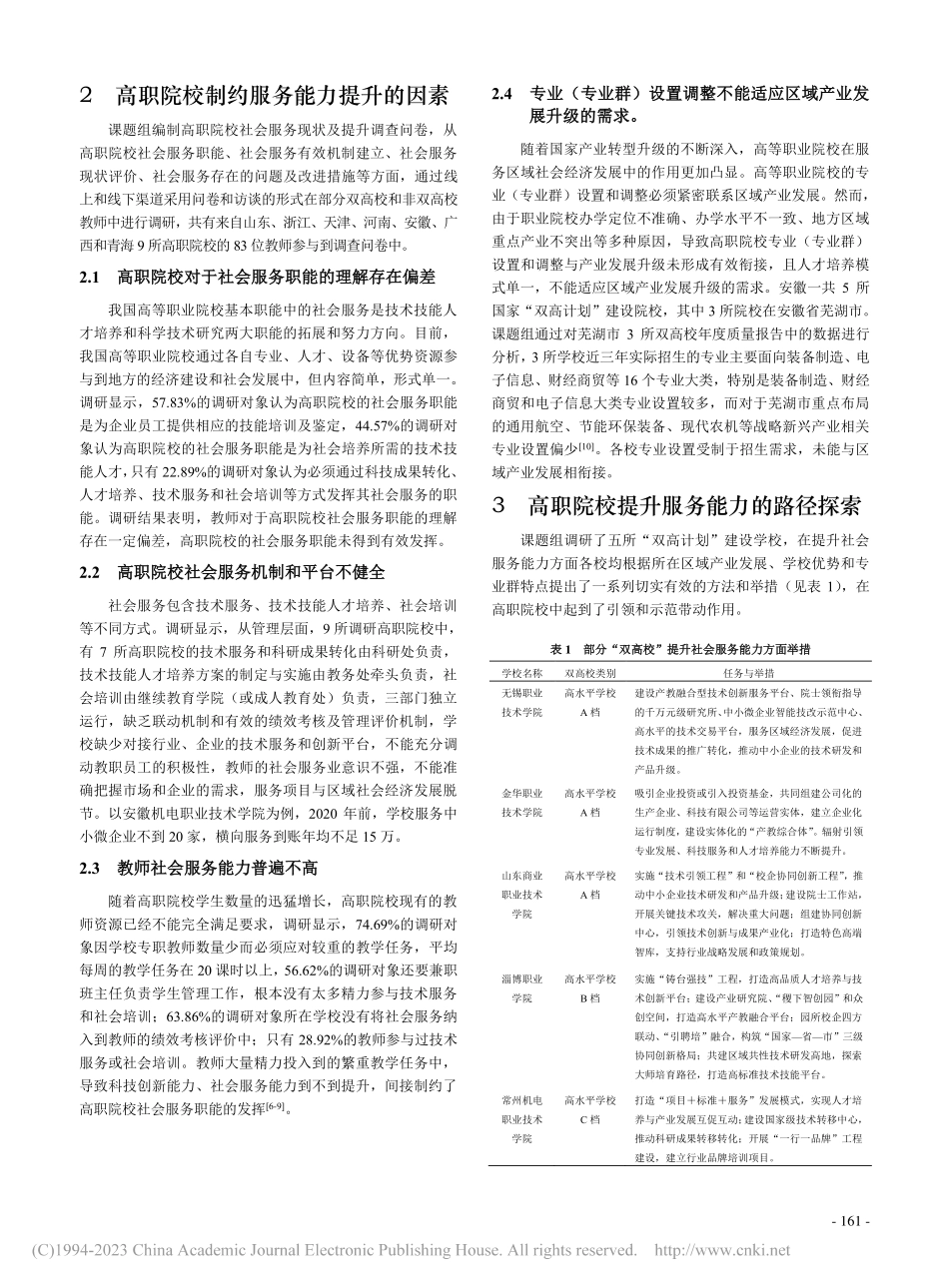 提升“双高计划”院校服务能力与可持续发展的路径探索_张钱斌.pdf_第2页