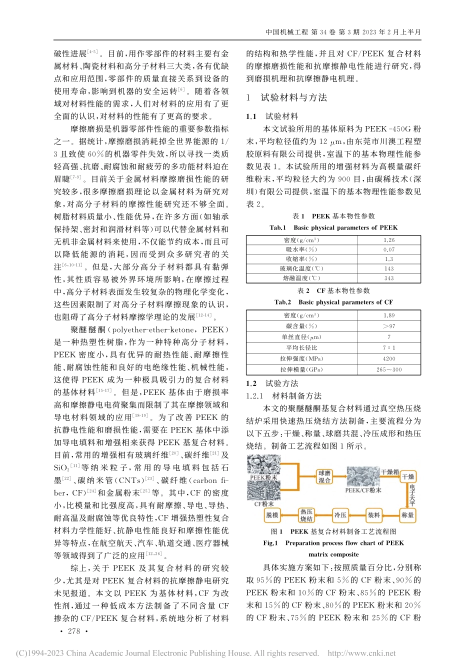 碳纤维_聚醚醚酮(CF_P...损性能及抗摩擦静电特性研究_逄显娟.pdf_第2页