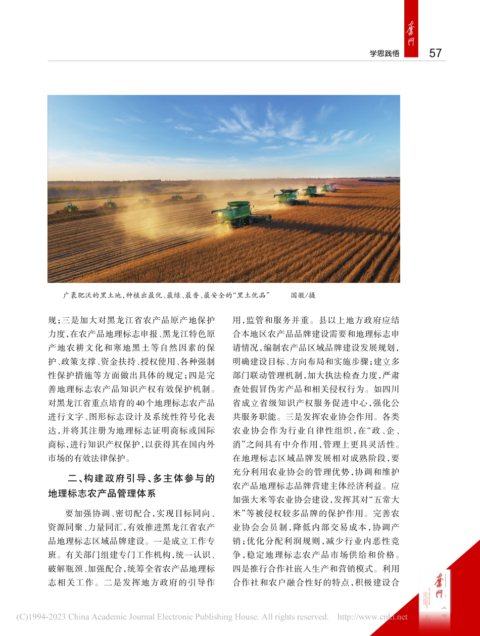 推进“黑土优品”地理标志农产品品牌化建设_陈红.pdf_第2页