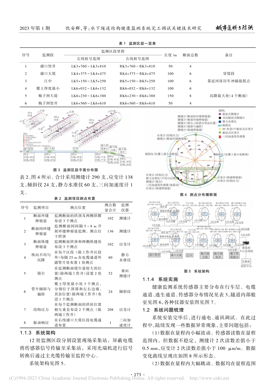 水下隧道结构健康监测系统完工调试关键技术研究_仇安群.pdf_第2页