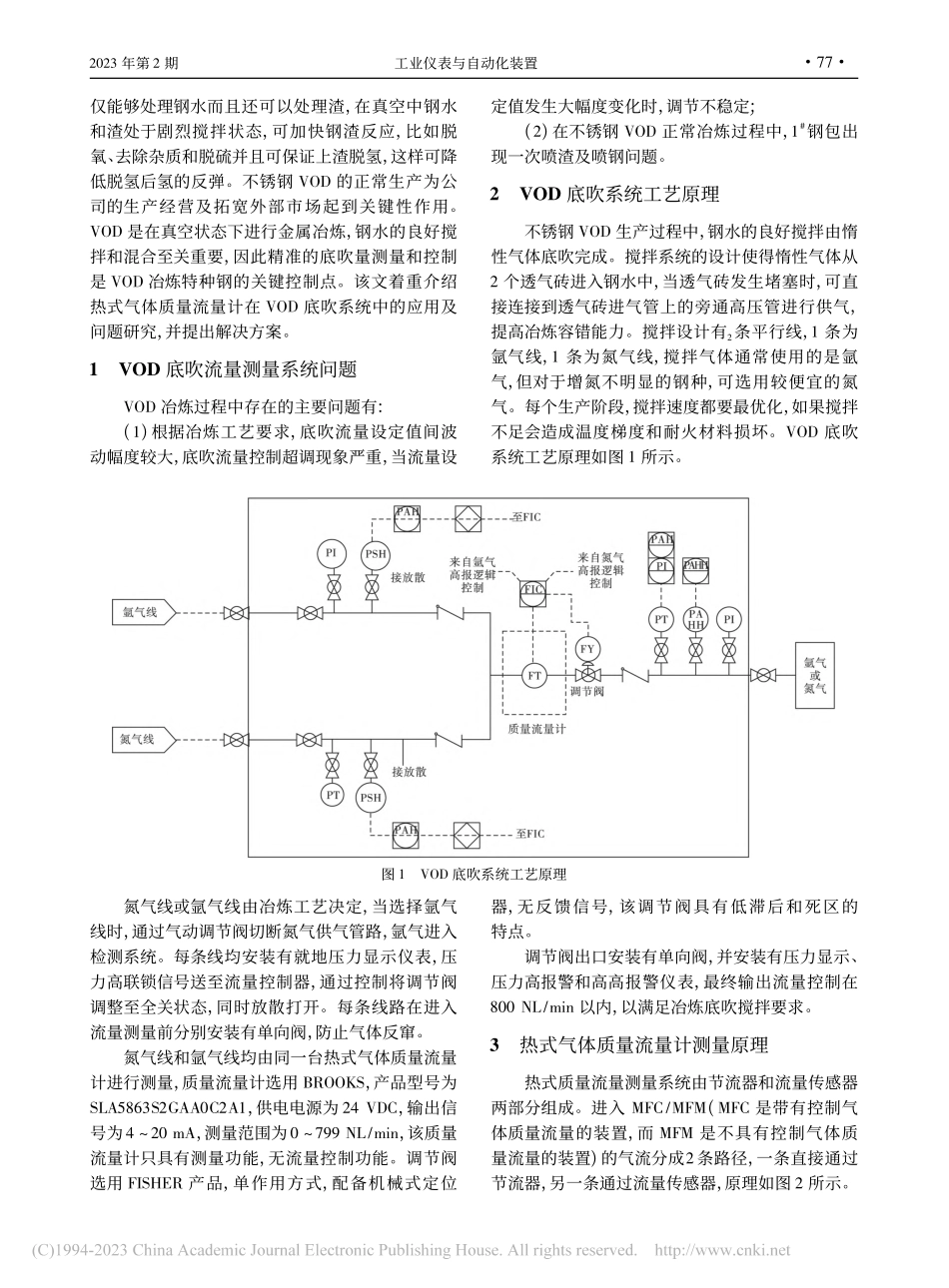 热式气体质量流量计在不锈钢...碳炉底吹系统中的应用与研究_杨建帅.pdf_第2页