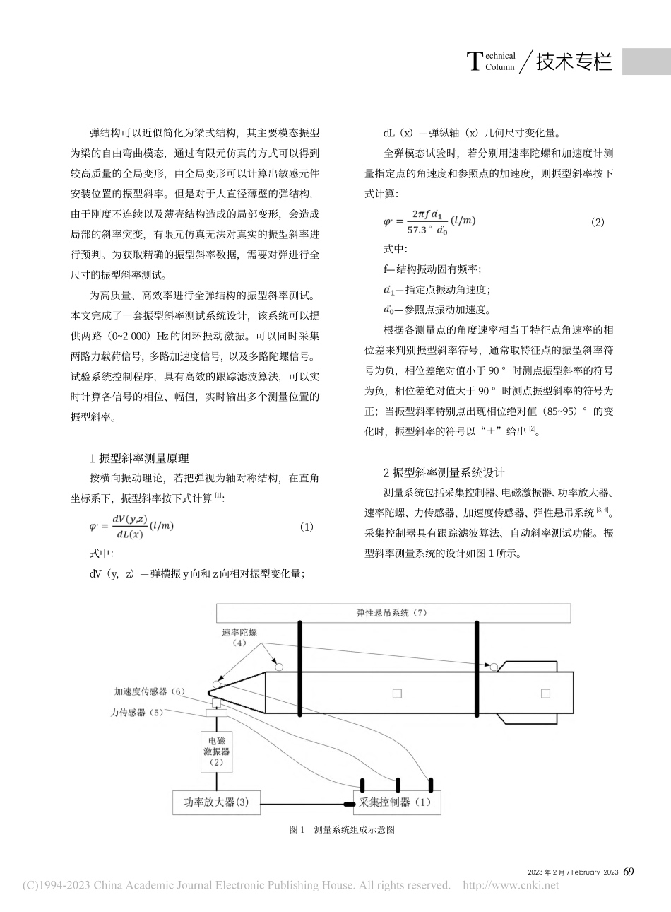 全弹结构振型斜率测试系统技术研究_路梓照.pdf_第2页