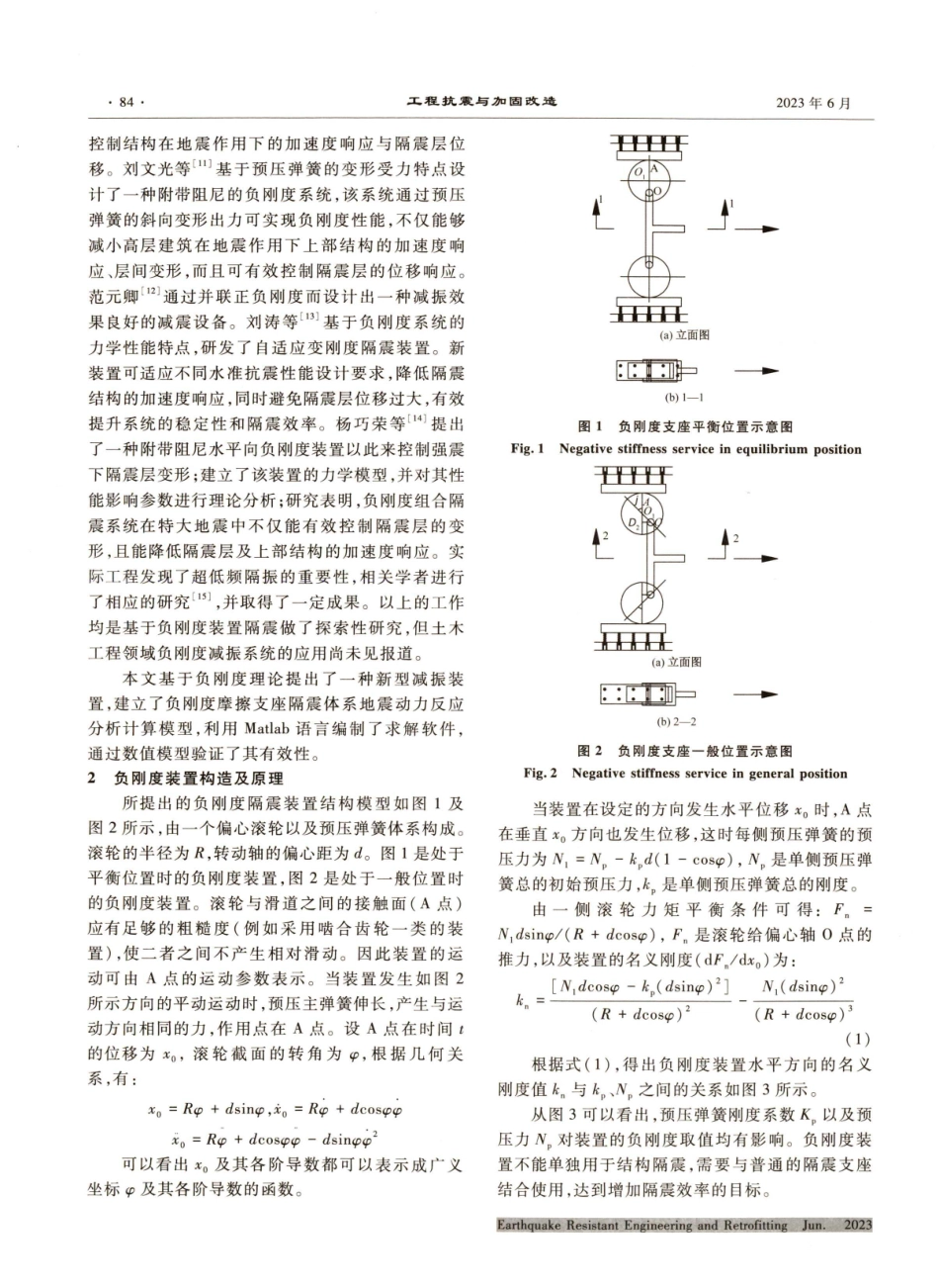并联负刚度装置体系隔震效果分析研究.pdf_第2页