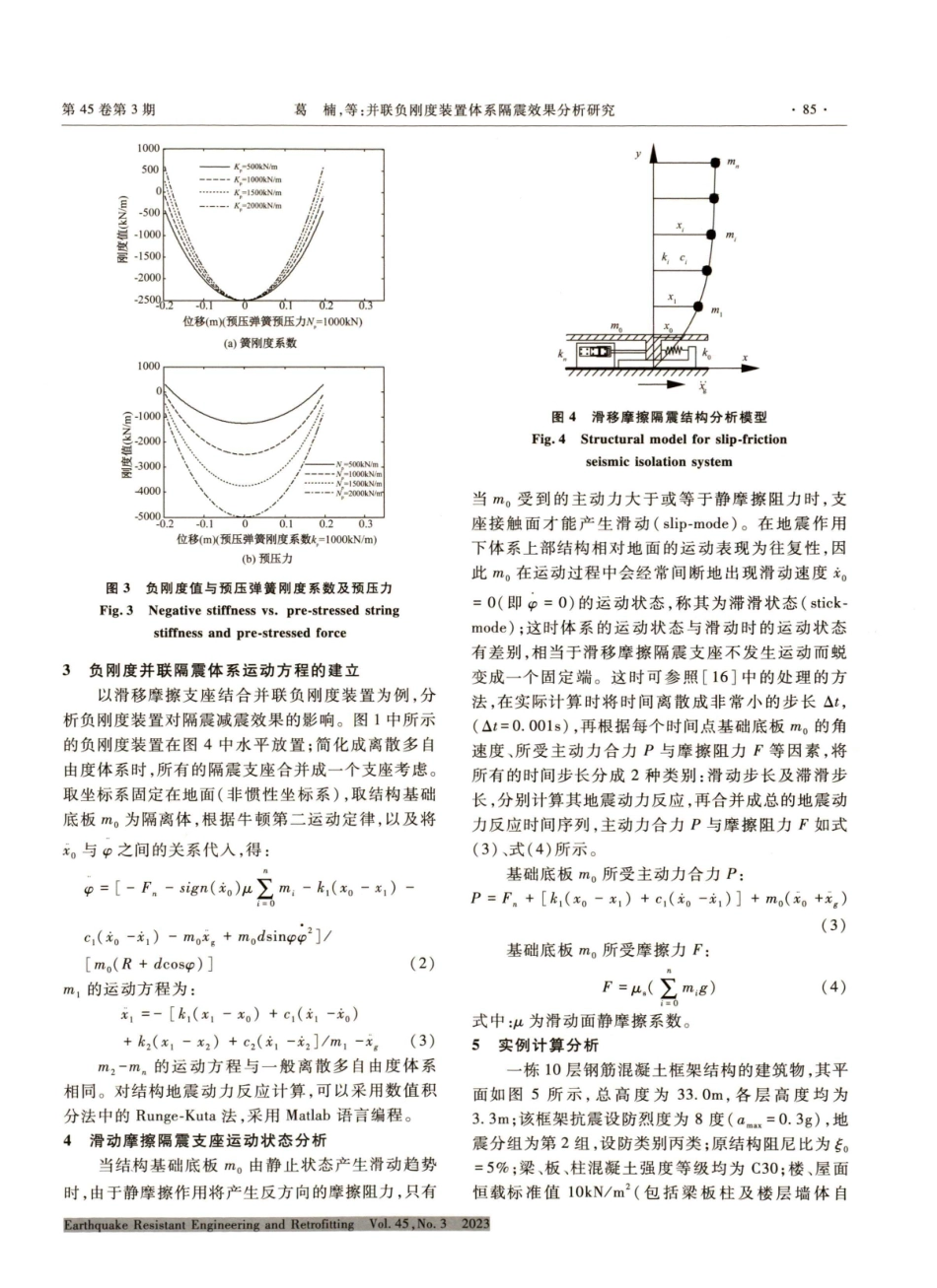 并联负刚度装置体系隔震效果分析研究.pdf_第3页