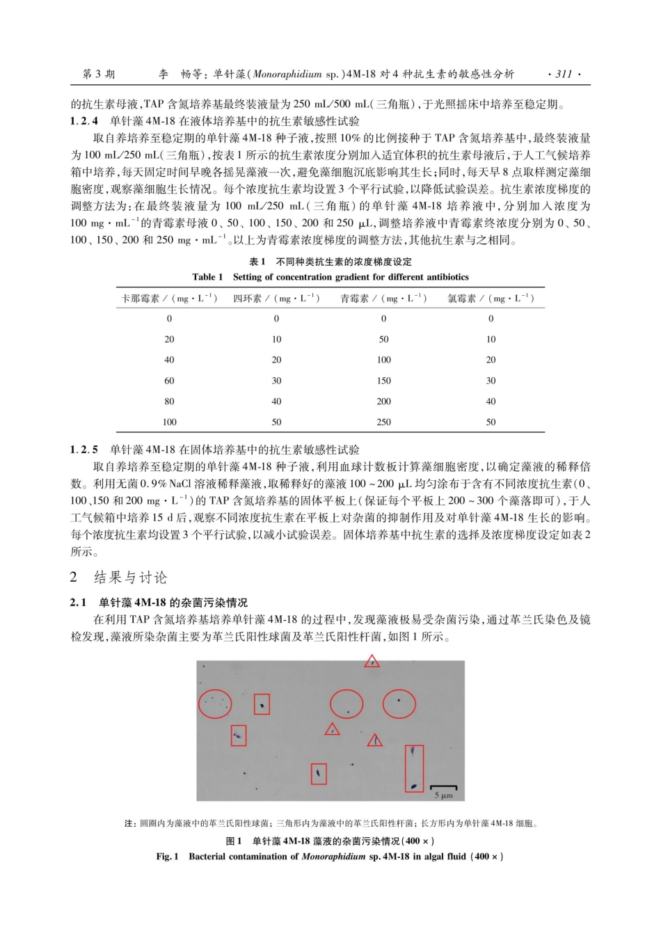 单针藻%28Monoraphidium sp.%294M-18对4种抗生素的敏感性分析.pdf_第3页