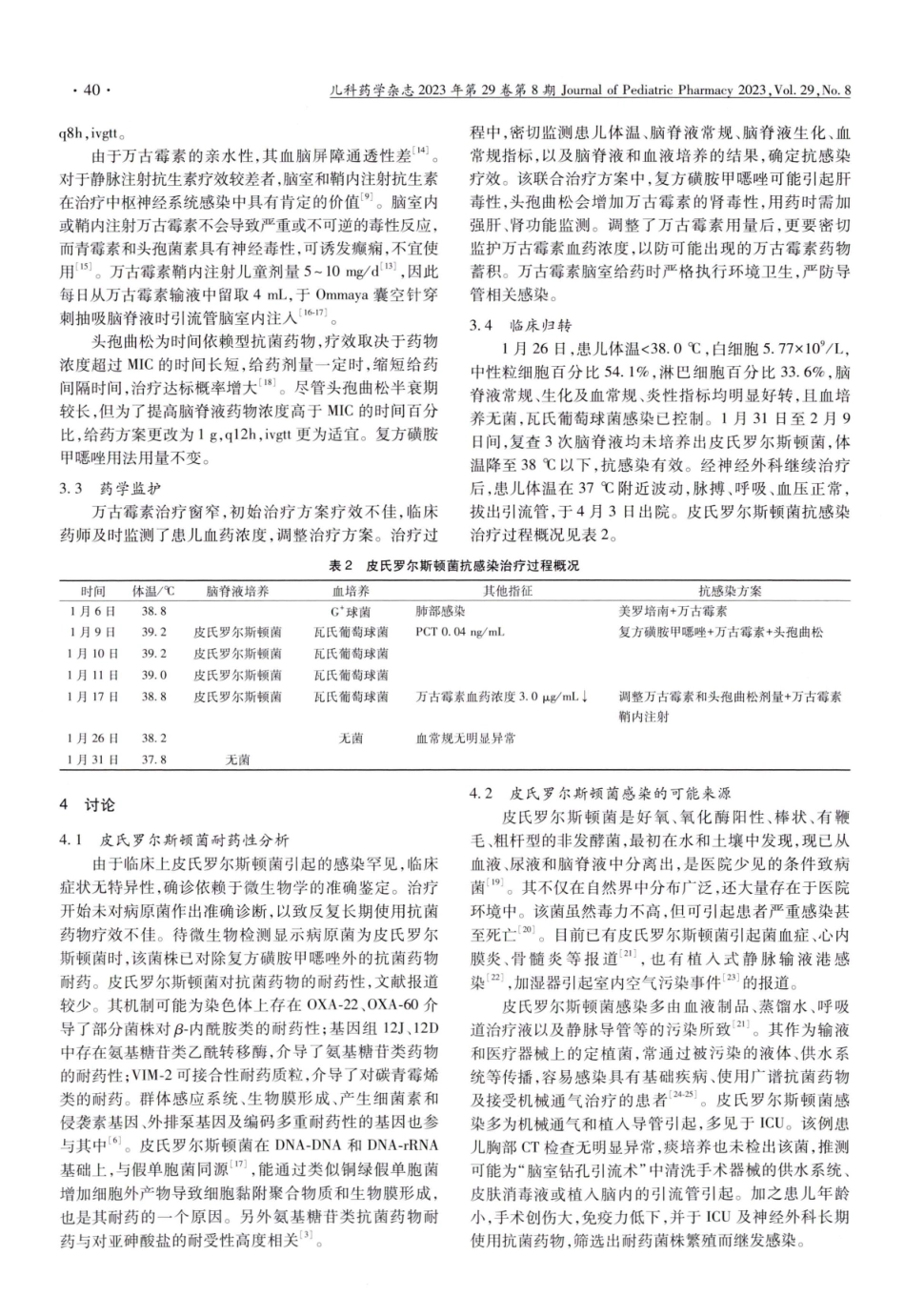 1例颅内皮氏罗尔斯顿菌合并血流瓦氏葡萄球菌感染患儿的抗感染治疗.pdf_第3页