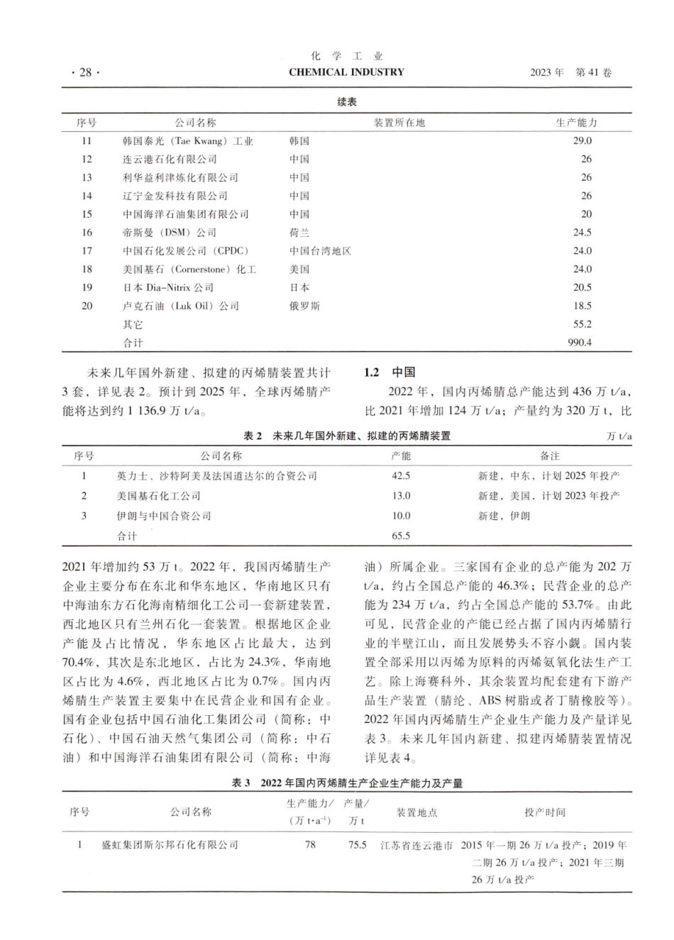 2022年丙烯睛生产及市场分析预测.pdf_第2页