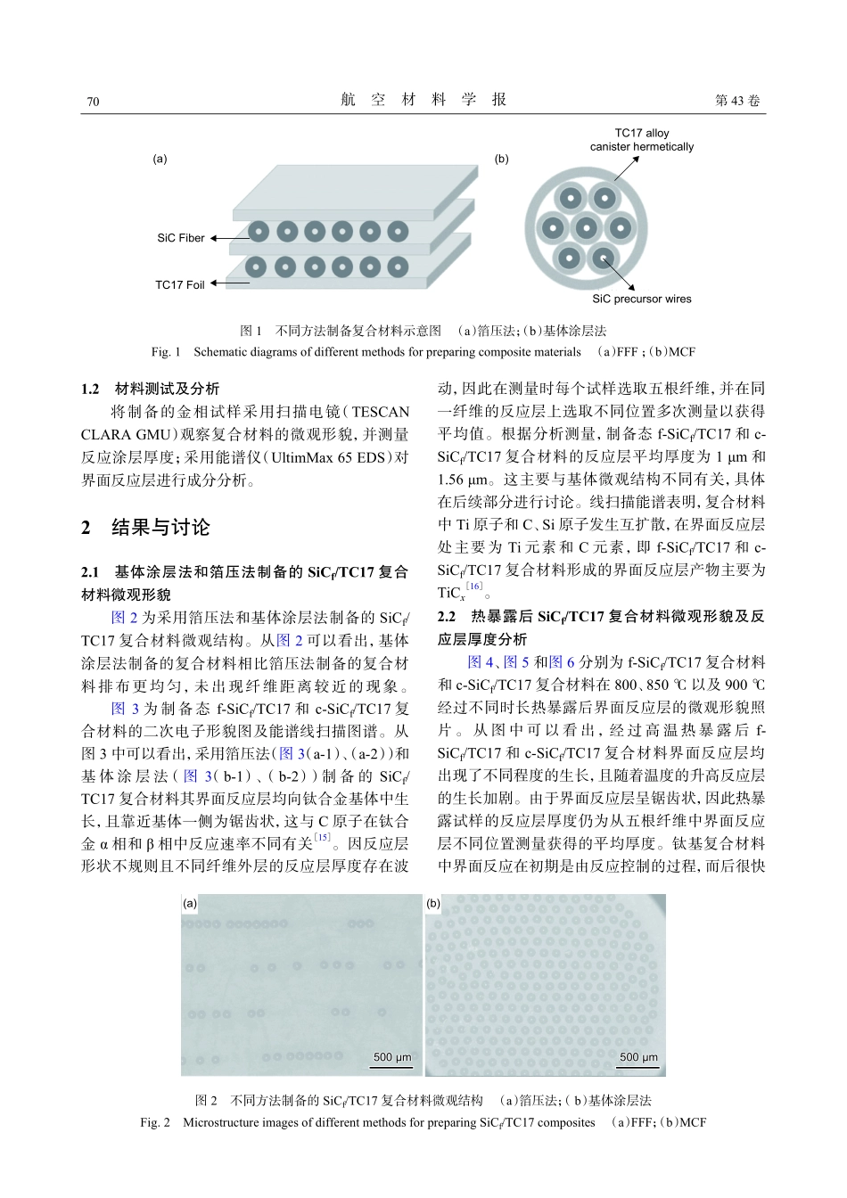 SiC_%28f%29_TC17复合材料制备方法对界面反应层 生长动力学的影响.pdf_第3页