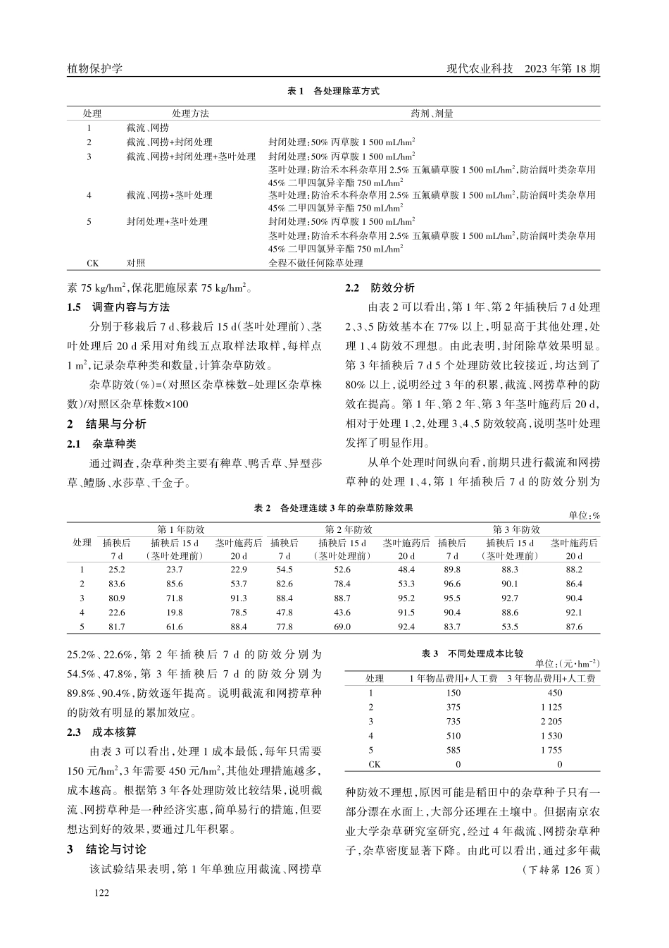 不同除草方式防除稻田杂草效果研究.pdf_第2页