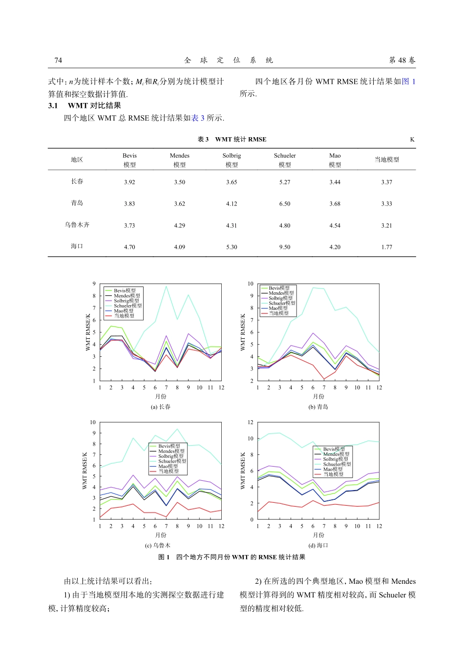 不同加权平均温度模型对大气可降水量影响分析.pdf_第3页