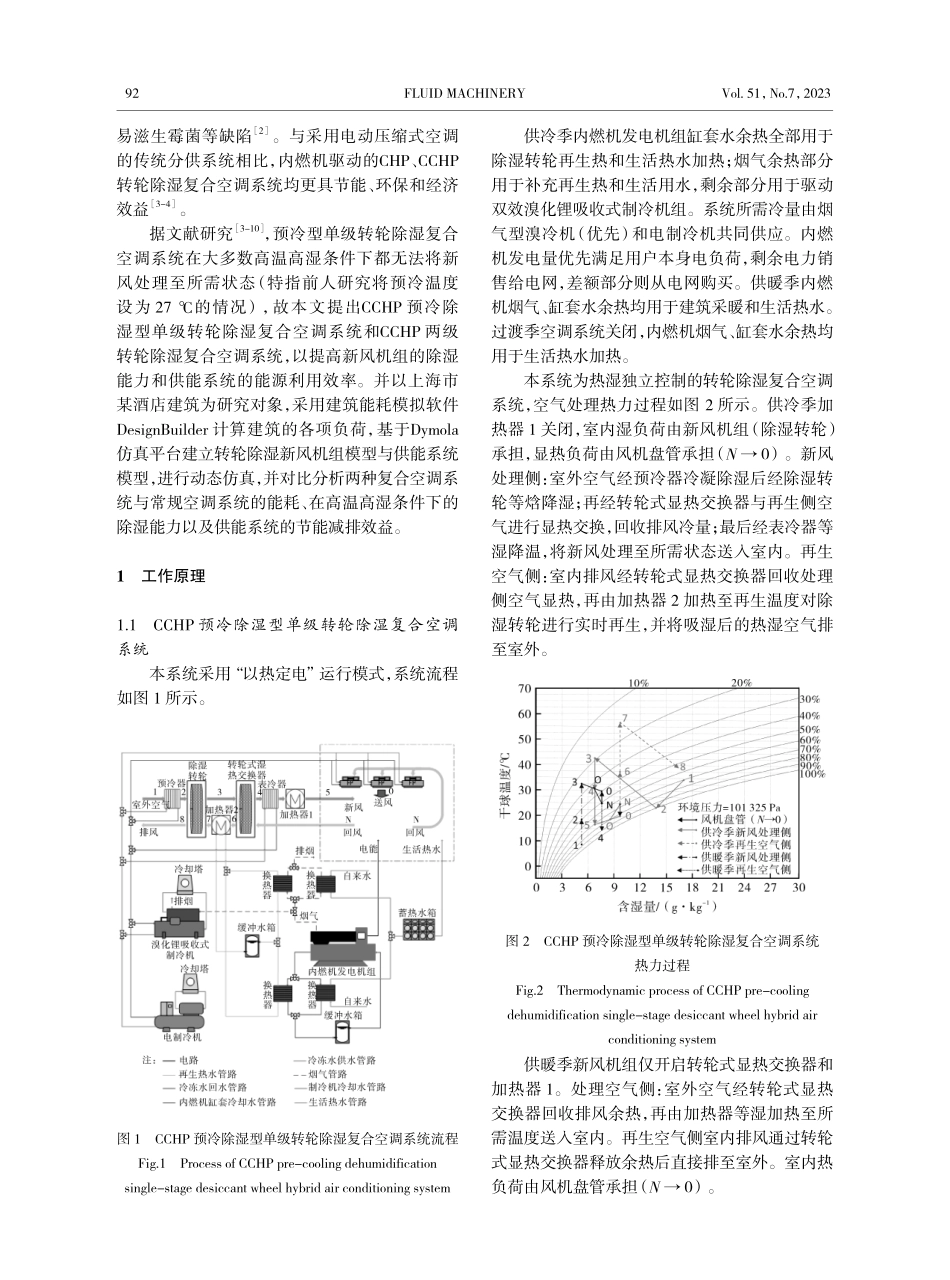 不同热力方案的内燃机余热驱动转轮除湿复合空调系统.pdf_第2页