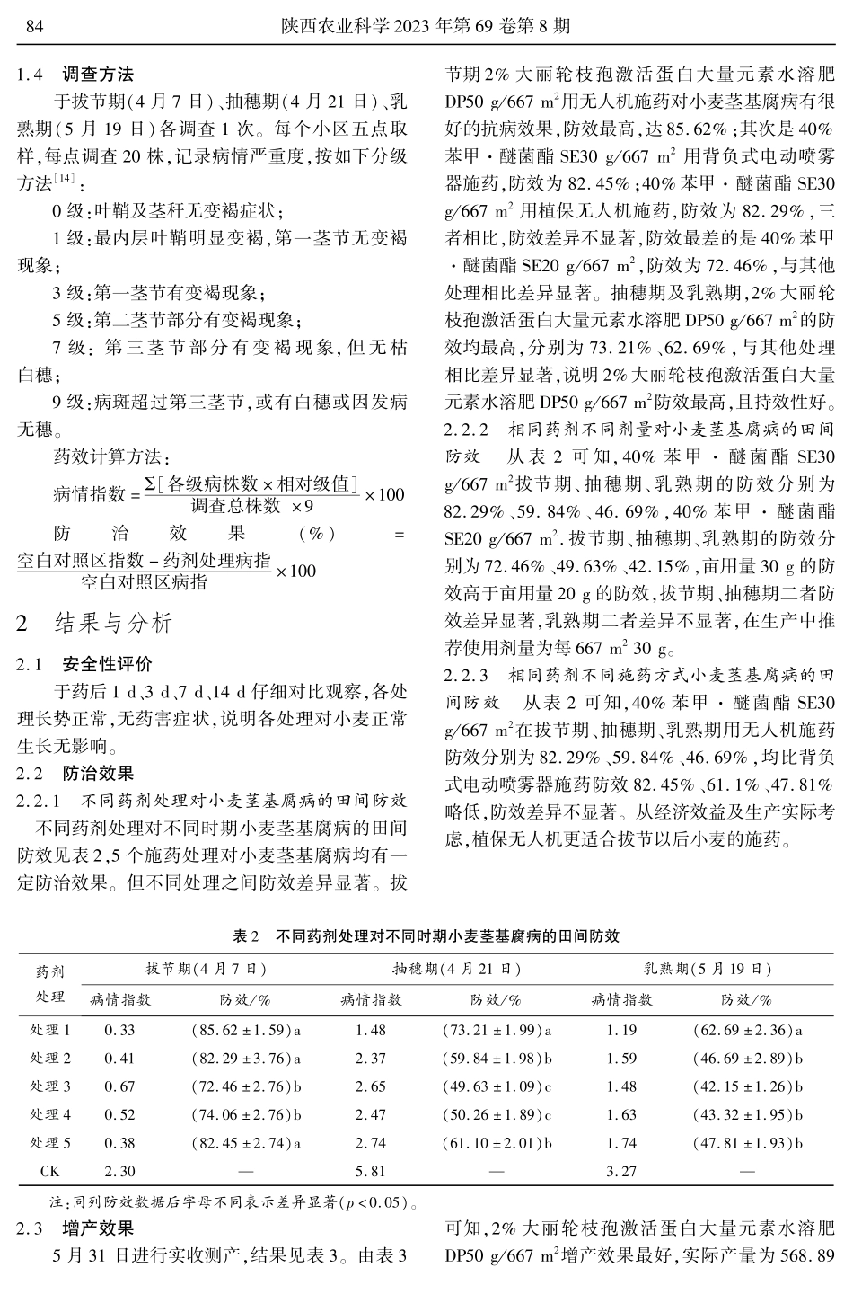 不同药剂对晚播小麦茎基腐病的田间防治效果.pdf_第3页