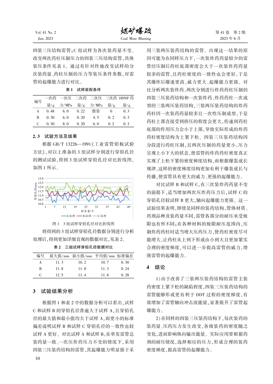 不同装药结构对雷管起爆能力的影响研究.pdf_第3页
