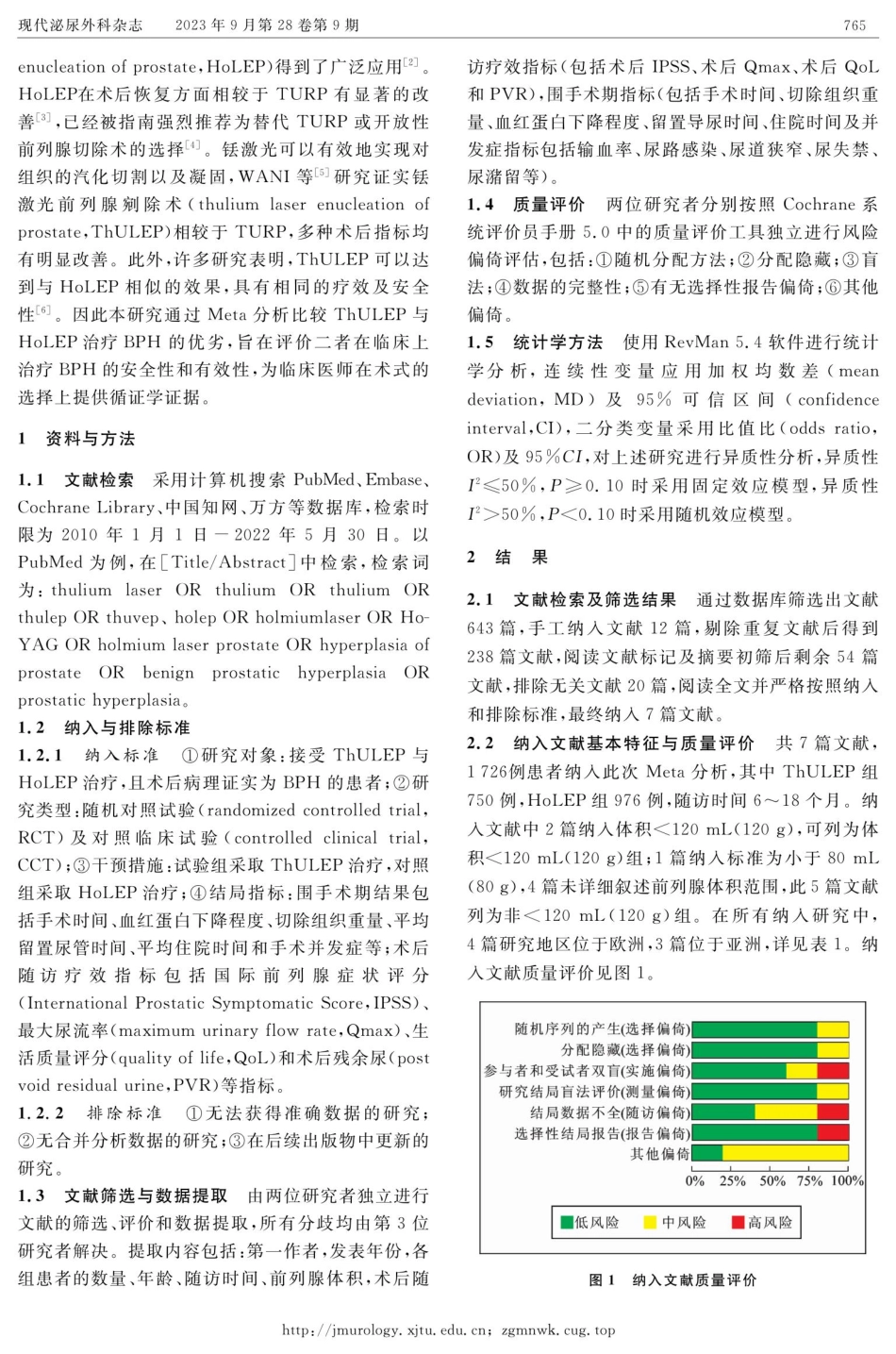 ThULEP与HoLEP治疗良性前列腺增生疗效比较的Meta分析.pdf_第2页