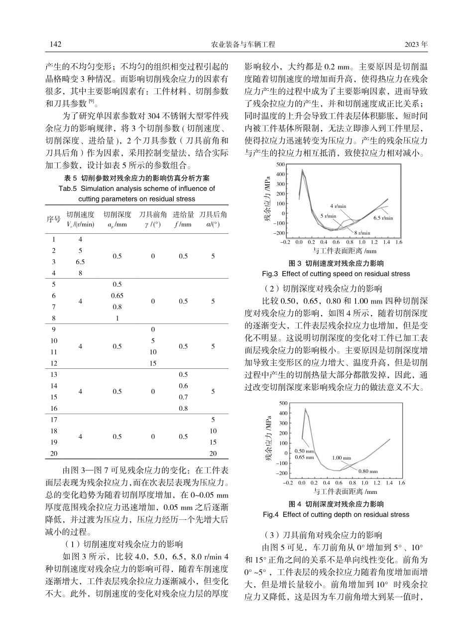 304不锈钢大型零件切削残余应力分析与预测优化.pdf_第3页
