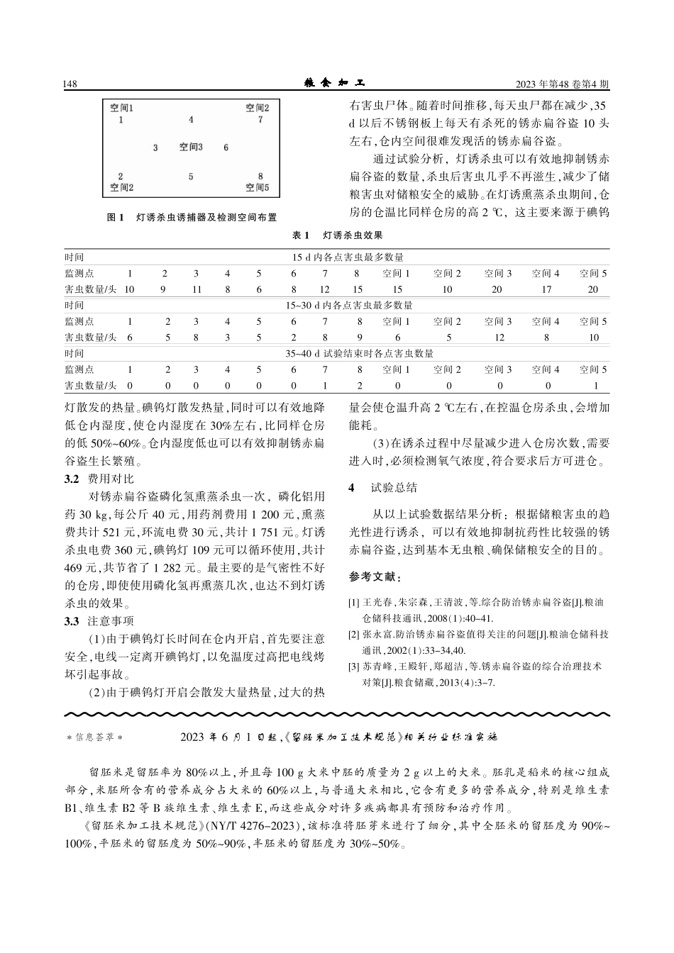 2023年6月1日起%2C《留胚米加工技术规范》相关行业标准实施.pdf_第1页